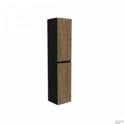 Hoge Kast Arqua Nature Kolomkast 170 Cm Eiken Mat Zwart -Geberiter Meubels Geschaft hoge kast arcqua nature kolomkast 170 cm eiken mat zwart 2