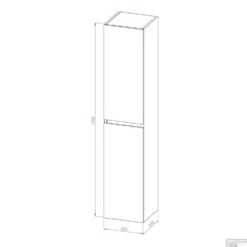 Hoge Kast Arqua Nature Kolomkast 170 Cm Eiken Mat Zwart -Geberiter Meubels Geschaft hoge kast arcqua nature kolomkast 170 cm eiken mat zwart tech