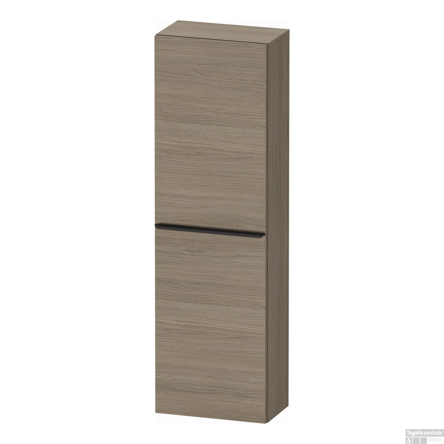 Hoge Kast Duravit D-Neo Kolomkast Wand 132 Cm Linksdraaiend Mat Terra Eiken