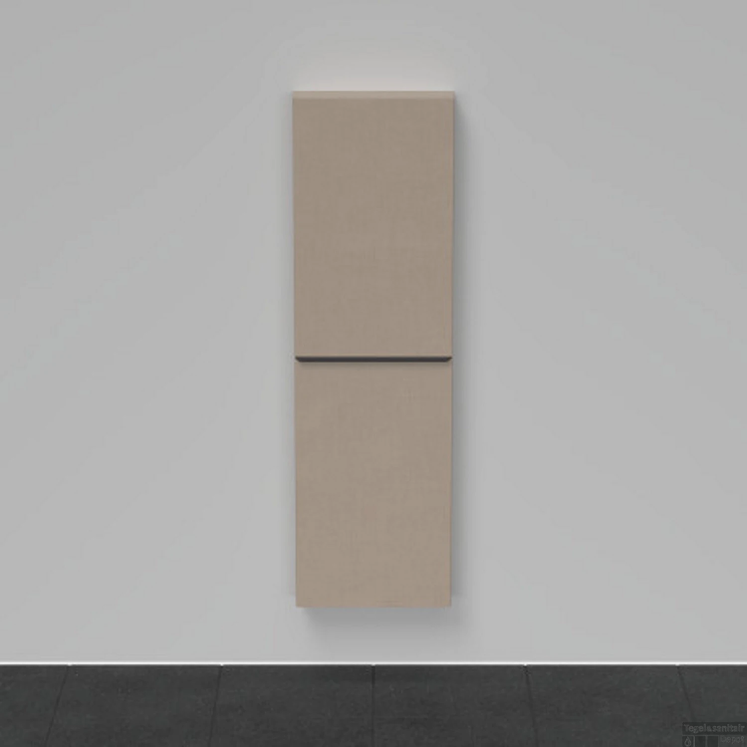 Hoge Kast Duravit D-Neo Kolomkast Wand 132 Cm Rechtsdraaiend Mat Linnen - Afbeelding 2