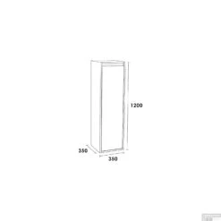 Hoge Kast New Future 120 Exclusive Line 120x35x35 Linksdraaiend Hoogglans Grijs -Geberiter Meubels Geschaft hoge kast new future 120 exclusive line 120x35x35 tech 4