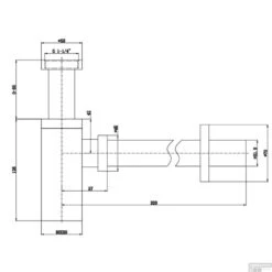 Hotbath Pal Wastafel Sifon Vierkant Geborsteld Nikkel -Geberiter Meubels Geschaft hotbath pal wastafel sifon vierkant geborsteld nikkel rvs look tech