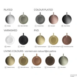 Fontein Sifon Hotbath Cobber Rond Gepolijst Messing -Geberiter Meubels Geschaft hothbath kleurenstaal 111