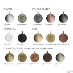 Afvoerplug Hotbath Cobber Always-Open Met Schroef Rond Zwart Chroom -Geberiter Meubels Geschaft hothbath kleurenstaal 78