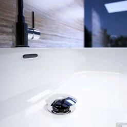 Stop/go Afvoerplug Clou InBe Zonder Overloopgat Rond Chroom -Geberiter Meubels Geschaft inbe plug 01a 4