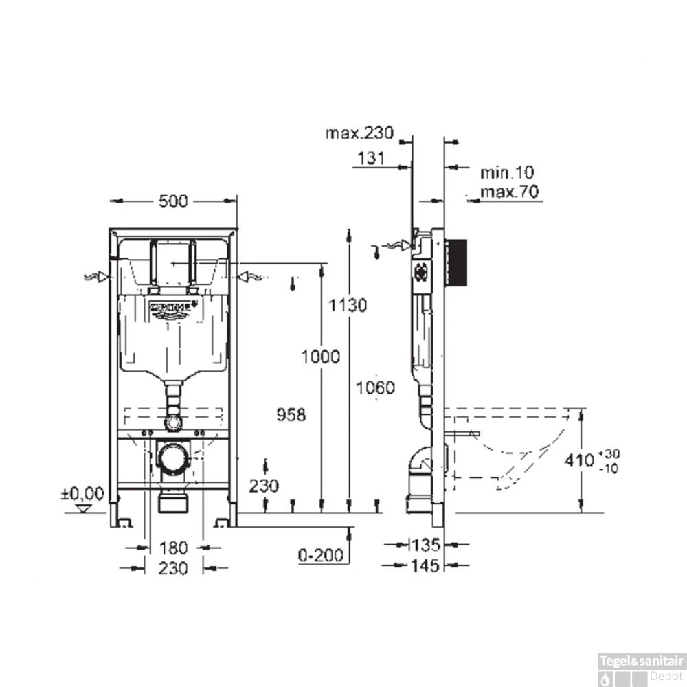 Grohe Rapid SL Toiletset Set02 B&W Compact Met Grohe Arena Of Skate Drukplaat 9 Grohe Rapid SL Toiletset Set02 B&W Compact Met Grohe Arena Of Skate Drukplaat - Afbeelding 7