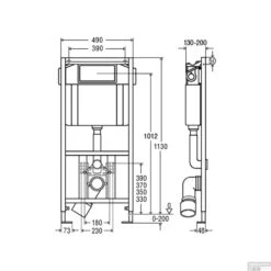 Viega EcoPlus Toiletset Set01 B&W Basic Smart Met Visign For Style 10 Drukplaat -Geberiter Meubels Geschaft inbouwreservoir viega ecoplus 622190 tech 15
