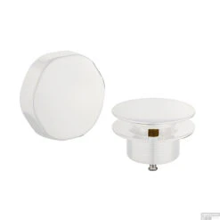 Knop/plug Badoverloop Luxe Wiesbaden Mat Wit