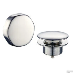 Knop/plug Badoverloop Wiesbaden Chroom