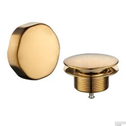 Badafvoer Met Overloopcombinatie Wiesbaden Geborsteld Messing Goud -Geberiter Meubels Geschaft knopplug badoverloop wiesbaden geborsteld messing goud shop 2