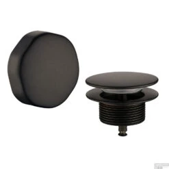 Knop/plug Badoverloop Wiesbaden Mat Zwart