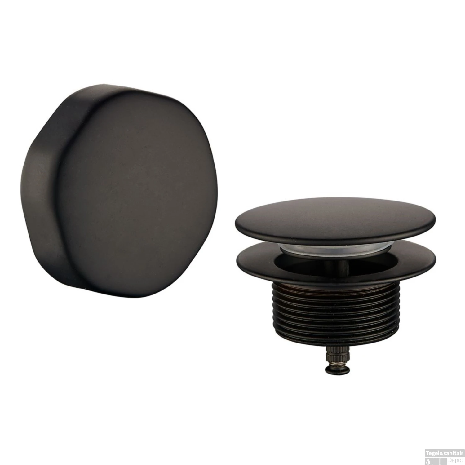 Badafvoer Met Overloopcombinatie Wiesbaden Mat Zwart 5 Badafvoer Met Overloopcombinatie Wiesbaden Mat Zwart - Afbeelding 3