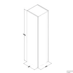 Kolomkast Boss & Wessing Sally 160x40x40 Cm Greeploos Hoogglans Wit -Geberiter Meubels Geschaft kolomkast boss wessing sally 160x40x40 cm greeploos hoogglans wit tech