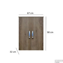 Kolomkast Dubbel Sanicare Q9/Q10/Q11 Soft-Closing Deuren Chromen Greep 90x67x32 Cm Hoogglans Wit -Geberiter Meubels Geschaft kolomkast dubbel sanicare soft closing deuren chromen greep 90x67x32 tech