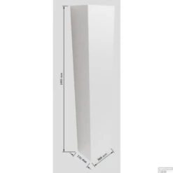 Kolomkast Mondiaz LAGOM 150cm Opbouw Linksdraaiend Mat Wit -Geberiter Meubels Geschaft kolomkast mondiaz lagom 150cm opbouw linksdraaiend mat wit tech