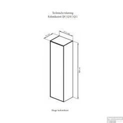 Kolomkast Sanicare Q9/Q10/Q11 1 Soft-Closing Deur Chromen Greep 160x33,5x32 Cm Schots-Eiken -Geberiter Meubels Geschaft kolomkast sanicare 1 soft closing deur chromen greep 160x33 5x32 tech 2