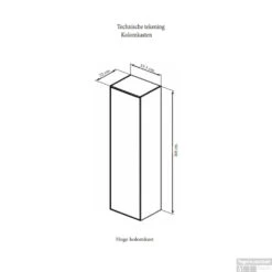 Kolomkast Sanicare Q4/Q15 1 Soft-Closing Deur 160x33,5x32 Cm Antraciet -Geberiter Meubels Geschaft kolomkast sanicare q15 1 soft closing deur 160x33 5x32 cm tech 1