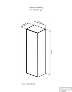 Kolomkast Sanicare Q5 1 Soft-Close Deur 160 Cm Schots-Eiken -Geberiter Meubels Geschaft kolomkast sanicare q5 1 soft close deur 160 tech 2