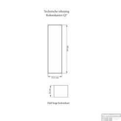 Kolomkast Sanicare Q7 Soft-Close Deur Greeploos 90x33,5x32 Cm Schots-Eiken -Geberiter Meubels Geschaft kolomkast sanicare q7 soft close deur greeploos 90x33 5x32 tech 2