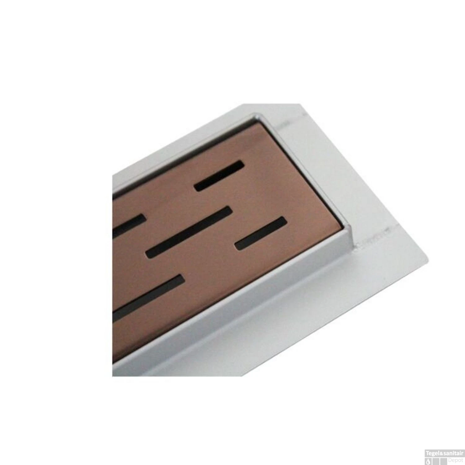 Los Rooster Sanilux Voor Douchegoot 60cm Brons 5 Los Rooster Sanilux Voor Douchegoot 60cm Brons - Afbeelding 3