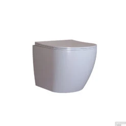 BWS Wandcloset Mudo | Randloos | Glans Wit (inclusief Zitting)