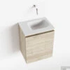 MONDIAZ OLAN 40cm Toiletmeubel Light Brown Grey. LEX Wastafel Talc Rechts Geen Kraangat -Geberiter Meubels Geschaft olan light brown grey model lextalc google 00004