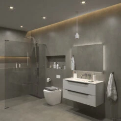 Badkamermeubelset Gliss Design Hera Mat Zwart 120cm 2 Laden Mat Wit (Keuze Wastafel) 9 Badkamermeubelset Gliss Design Hera Mat Zwart 120cm 2 Laden Mat Wit (Keuze Wastafel) -Geberiter Meubels Geschaft onderkast mat wit 120 cm zijkant