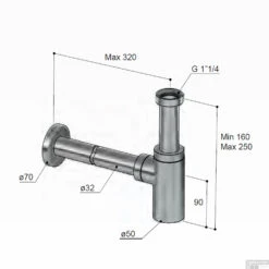 Wastafel Sifon Hotbath Cobber Rond Verouderd IJzer -Geberiter Meubels Geschaft p035ai wastafel sifon hotbath cobber rond verouderd ijzer tech