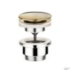 Afvoerplug Hotbath Cobber Always-Open Met Schroef Rond Geborsteld Messing -Geberiter Meubels Geschaft p708bb afvoerplug hotbath cobber always open met schroef rond geborsteld messing shop 1