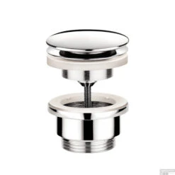 Afvoerplug Hotbath Cobber Always-Open Met Schroef Rond Chroom