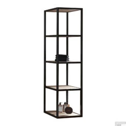 Kolomkast Boss & Wessing Harper 135x35 Cm Metalen Frame Noten