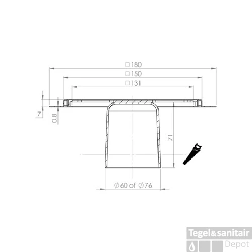 Renovatievloerput Aquaberg Incl. 2 Reukafsluiters Met 1 Aansluiting 15x15x7.1 Cm RVS 4 Renovatievloerput Aquaberg Incl. 2 Reukafsluiters Met 1 Aansluiting 15x15x7.1 Cm RVS - Afbeelding 2