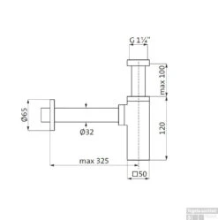 Sifon Herzbach Living Vierkant In Hoogte Verstelbaar Messing Chroom -Geberiter Meubels Geschaft sifon herzbach living vierkant in hoogte verstelbaar messing chroom tech