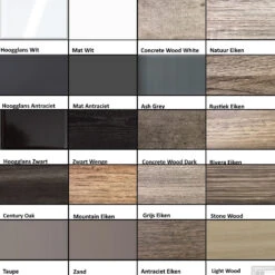 Badkamermeubelset Sanilux Trendline 100x47x50 Cm 1 Kraangat Century Oak -Geberiter Meubels Geschaft ssp kleuren palet 2 1