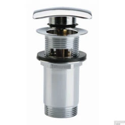 Stop/go Afvoerplug Clou InBe Met Overloop Vierkant Chroom