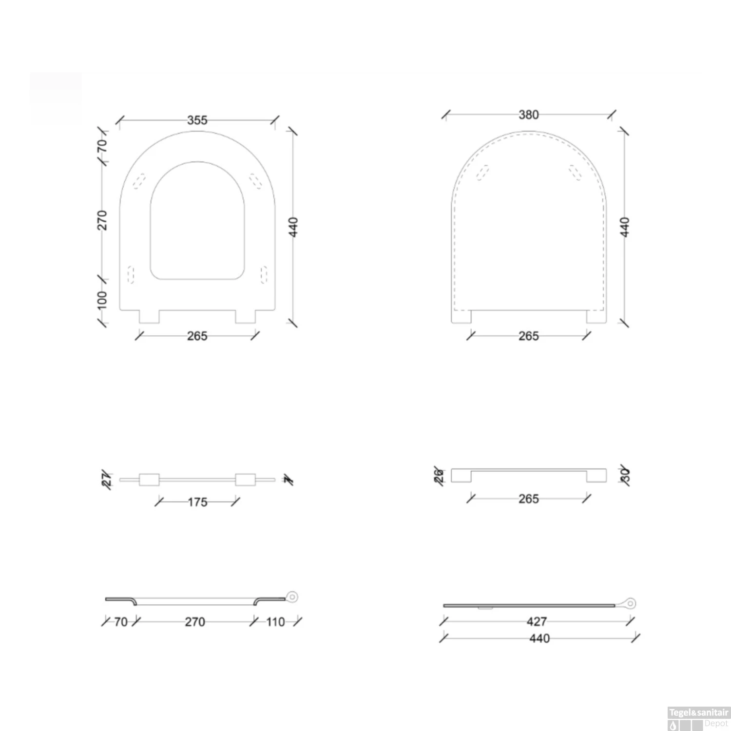Toiletzitting Salenzi Form Slim Mat Legergroen 6 Toiletzitting Salenzi Form Slim Mat Legergroen - Afbeelding 4