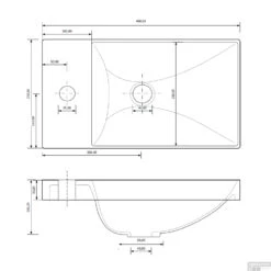 ACTIE BWS Fonteinmeubel | Paris | 40cm | Zwart Eiken -Geberiter Meubels Geschaft tech fonteinbak 2 1