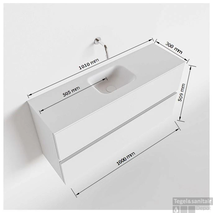 MONDIAZ ADA 100cm Toiletmeubel Urban. LEX Wastafel Urban Midden Zonder Kraangat 7 MONDIAZ ADA 100cm Toiletmeubel Urban. LEX Wastafel Urban Midden Zonder Kraangat - Afbeelding 5