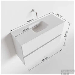 MONDIAZ ADA 80cm Toiletmeubel Light Brown Grey. LEX Wastafel Talc Midden Zonder Kraangat -Geberiter Meubels Geschaft tekening ada 80cm midden 2557512589080 4