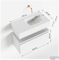 MONDIAZ ANDOR 60cm Toiletmeubel Washed Oak. LEX 60cm Wastafel Urban Rechts Geen Kraangat 11 MONDIAZ ANDOR 60cm Toiletmeubel Washed Oak. LEX 60cm Wastafel Urban Rechts Geen Kraangat -Geberiter Meubels Geschaft tekening andor 60cm rechts 3182512631270 1