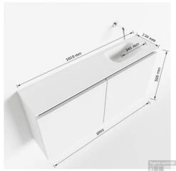MONDIAZ TURE 100cm Toiletmeubel Urban. EDEN Wastafel Urban Rechts Geen Kraangat 11 MONDIAZ TURE 100cm Toiletmeubel Urban. EDEN Wastafel Urban Rechts Geen Kraangat -Geberiter Meubels Geschaft tekening ture 100 cm rechts 3182512613726