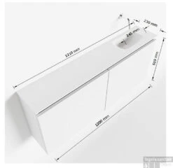 MONDIAZ TURE 120cm Toiletmeubel Army. EDEN Wastafel Talc Rechts Geen Kraangat 11 MONDIAZ TURE 120cm Toiletmeubel Army. EDEN Wastafel Talc Rechts Geen Kraangat -Geberiter Meubels Geschaft tekening ture 120 cm rechts 3182512613901