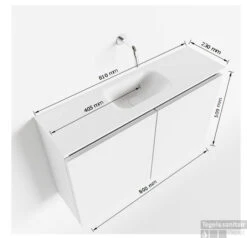 MONDIAZ TURE 80cm Toiletmeubel Linen. EDEN Wastafel Talc Midden Geen Kraangat -Geberiter Meubels Geschaft tekening ture 80 cm midden 3182512613657 1