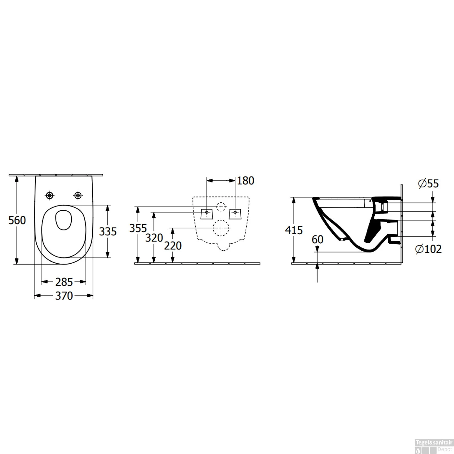 Wandcloset Villeroy & Boch Subway 3.0 56x37x36 Cm Stone White - Afbeelding 5