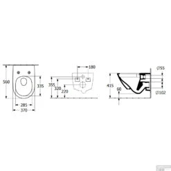 Wandcloset Villeroy & Boch Subway 3.0 56x37x36 Cm Wit Alpin -Geberiter Meubels Geschaft toilet villeroy boch subway 3.0 hang 56x37x36 cm wit alpin tech
