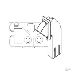 Toiletblokhouder Tbv Geberit Up100 (delta Drukplaten) -Geberiter Meubels Geschaft toiletblokhouder up100.1