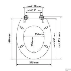 Toiletzitting Allibert Decor Newspaper 37,3x6,1x45,2 Cm MDF Inox Scharnieren -Geberiter Meubels Geschaft toiletbril allibert decor newspaper tech