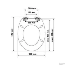 Toiletzitting Allibert Sunshine Geperst Hout 36,8x6,1x44 Cm Soft-Close Wit -Geberiter Meubels Geschaft toiletbril allibert sunshine wit tech 1