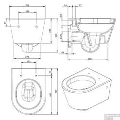 Grohe Rapid SL Toiletset Set04 Calitri Urby Compact Met Grohe Arena Of Skate Drukplaat -Geberiter Meubels Geschaft toiletpot calitri urby compact tech 2