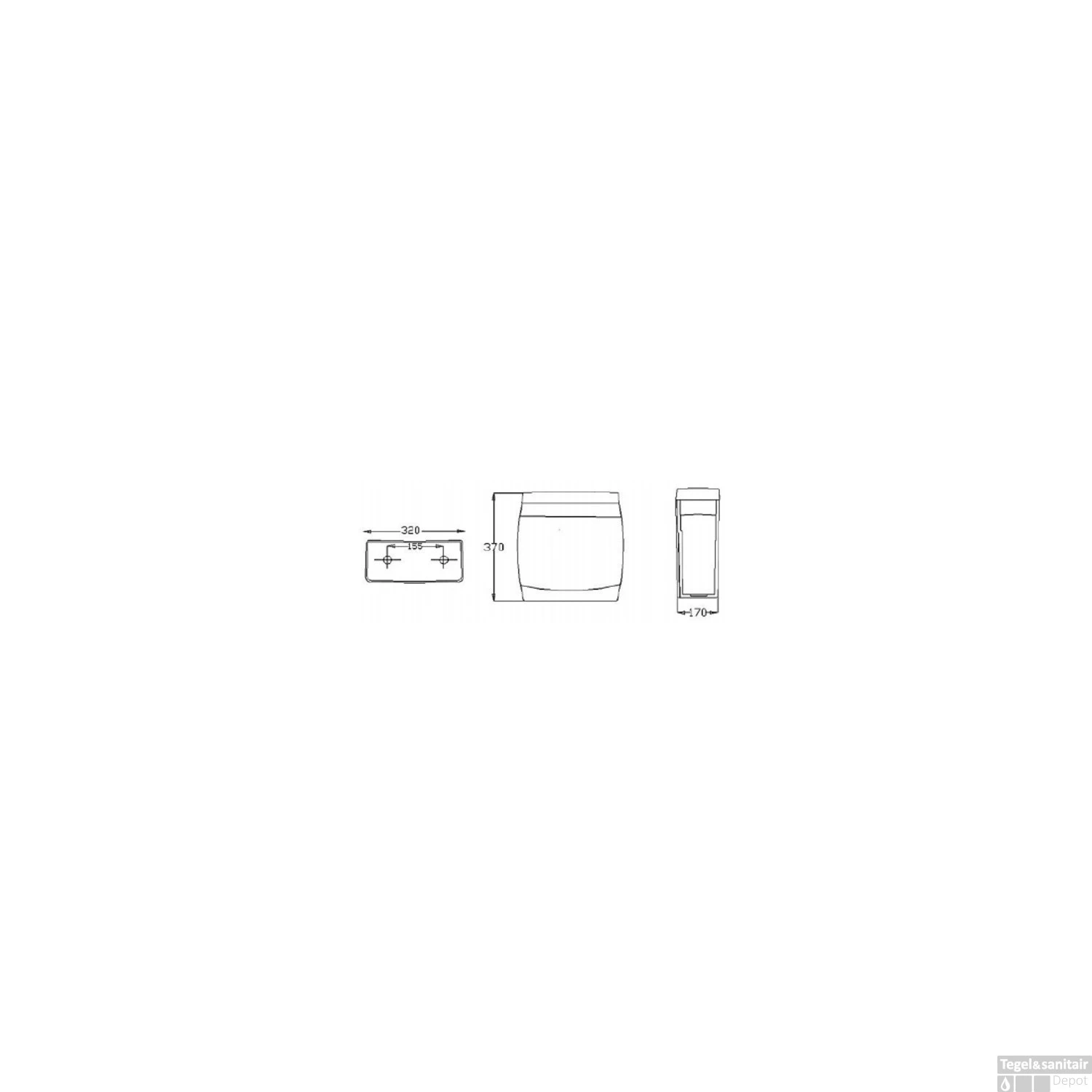 Toiletreservoir Boss & Wessing Aqua Keramiek Wit 4 Toiletreservoir Boss & Wessing Aqua Keramiek Wit - Afbeelding 2